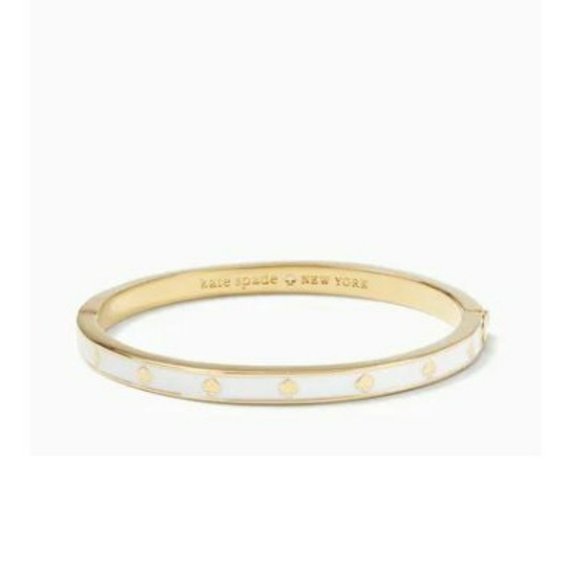 kate spade Jewelry Kate Spade Spot The Spade Enamel Hinged Bangle